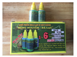 Chế phẩm Hùng Nguyễn Siêu ra rễ, kích keiki, trừ nấm cho phong lan - hộp 10 lọ