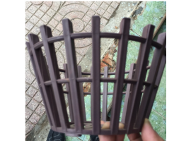 Com bo 10 chậu nhựa giả gỗ đường kính 19cm loại dày