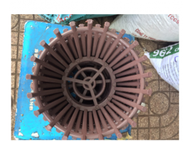 Combo 10 chậu nhựa giả gỗ 16cm