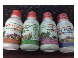 Combo 4 lọ phân hữu cơ ViF chăm sóc cây cảnh hoa lan mỗi loại 100ml